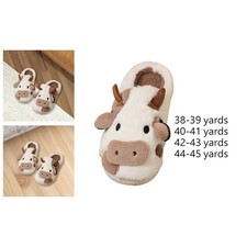 Pantoufles d'hiver pour femmes, pantoufles en peluche, pantoufles d'animaux en