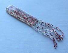 40 NEW Soft Plastic Fishing Squid Lure Lures Bait 4.5" Sparkle Red