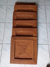 DESSOUS d'Assiettes 6 en ROTIN