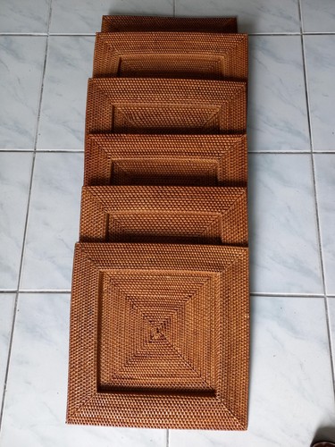 Dessous assiettes en rotin - d'assiettes,