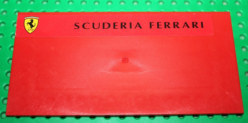 Lego red tile 8x16 - red,