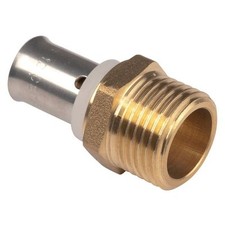 Raccord PER droit à sertir SERTIPRESS - M 3/4" - Ø 16 mm - PB tub