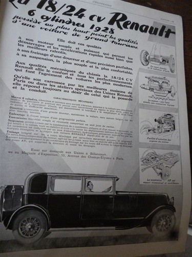 Renault cylindres 24 cv - 6,