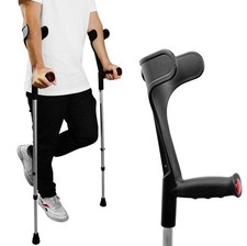 Béquilles Médicales Adultes x2 Unités Réglables Canne Anglaise Orthopédique A...