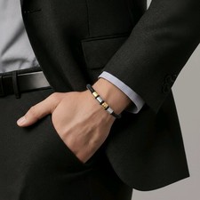 Bracelet En Cuir Tressé Pour