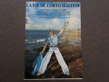 HUGO PRATT - CORTO MALTESE - DESSIN INEDIT - BD - PUBLICITE - ARTICLE PRESSE