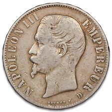 France Napoléon III 5 francs 1856 D argent Lyon F.330/9 Gad.734 KM.782 monnaie