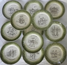 Assiettes parlantes luneville - assiettes,