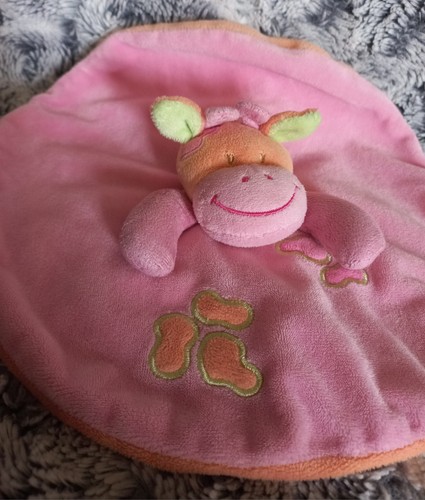Doudou plat vache rond - doudou,
