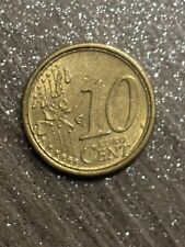 Venus 10 Cent 2002 Rare Double Listel Deux Face 