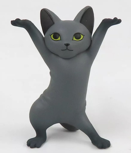 Mini figurine porte stylo chat