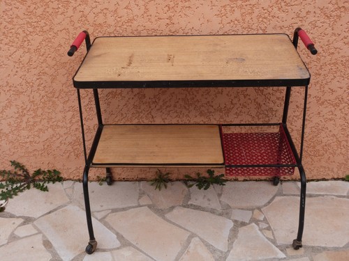 Desserte table sur roulettes - desserte/table,