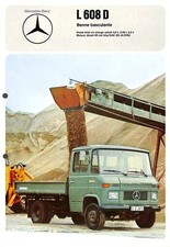 MERCEDES UTILITAIRES / PROSPECTUS 100 g / L 608 D BENNE