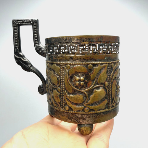 Ancien porte verre thé - ancien, à