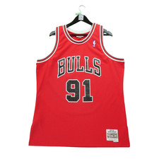 Mitchell and Ness Maillot NBA Chicago Bulls Dennis Rodman Taille XL #QWE0297
