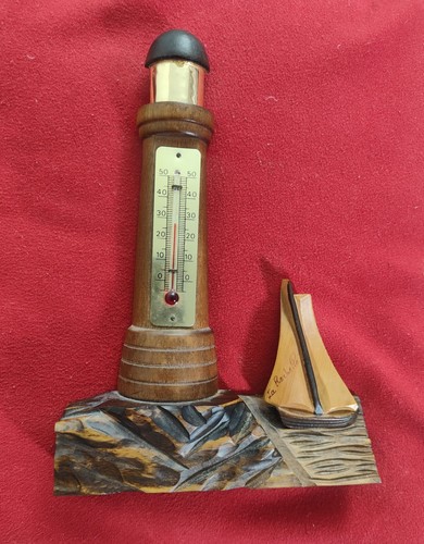 Joli phare thermomètre - , avec