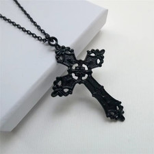 Collier croix noir foi