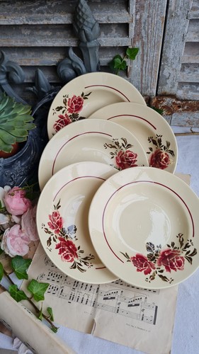 Anciennes assiettes creuses - 5,