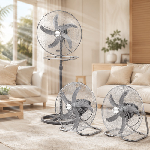Ventilateur sur pied métal - sur,