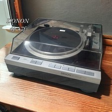 Platine vinyle Denon DP-47F à entraînement direct vintage testée marron