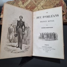 LE DUC D'ORLEANS Prince Royal par Briffault Funérailles Livre 1842 Gravures Book