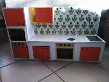 Ancienne cuisine dînette fuchs made un western Germany tole plastique jouet 