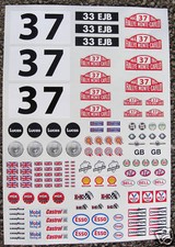 RC 10th Echelle Mini Cooper Monte Carlo Rally Autocollants 37 Hopkirk