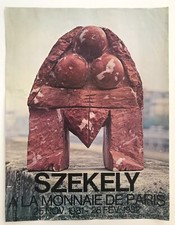 Pierre SZÉKELY, Monnaie de Paris, 1981. Affiche originale