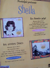 Sheila,page publicité Nostalgie présente Sheila les années yéyé les années disco