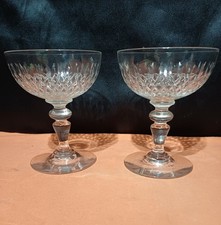 lot de 2 coupes champagne ancien  cristal baccarat catalogue 1907