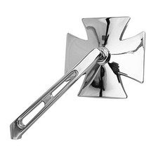 RETROVISEUR UNIVERSEL VICMA CROIX DE MALTE GAUCHE M10-125 METAL CHROME **