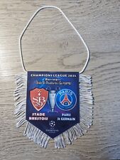FANION  PENNANT  9x11cm Champions League 2025 STADE BRESTOIS BREST / PARIS PSG