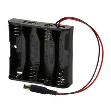 Porte-piles support de batterie 4 x AA port 4 piles LR06 AA connecteur DC Ard...