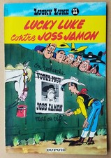 MORRIS  -- LUCKY LUKE (11). CONTRE JOSS JAMON --  DOS JAUNE 1964