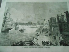 Gravure 1861 - Le Sultan Abdul