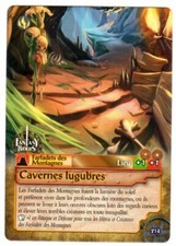 Carte PANINI FANTASY RIDERS 2020 #214 CAVERNES LUGUBRES Farfadets Lieu