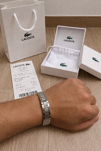 Bracelet lacoste neuf argenté - lacoste,