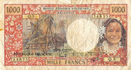 French 1000 francs - p.,