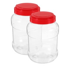  2 Pcs Pot De Stockage Des Aliments Bac Alimentaire Plastique Sucre