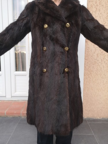 Manteau long femme fourrure - manteau,