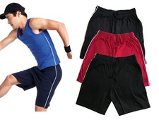 Shorts De Gym Jerzees 131M Noir Marine Bleu Foncé Ou Rouge En Cotton