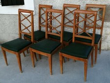 Lot 6 chaises croisillons art déco style adnet arbus?