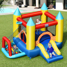 Aire De Jeux Gonflable Pour 3 Enfants 3-10 Ans Toboggan 30 Balles 300X280X210 Cm