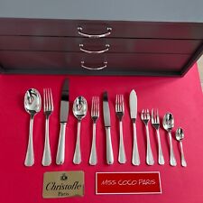 SET MENAGERE BOREAL LUC LANEL CHRISTOFLE TRÈS BEL ETAT METAL ARGENTE 153P;