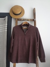 CELIO M SWEAT VIOLET CHINE PULL TOP HAUT DOUX CHAUD CARDIGAN GILET   TRES SYMPA