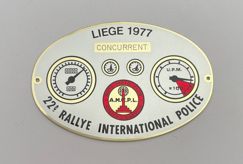 Plaque aluminium rallye - plaque, en