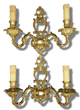 GRANDE PAIRE D'APPLIQUES STYLE