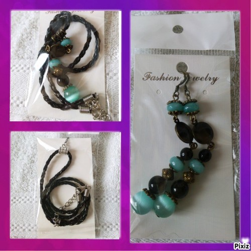 Parure collier boucles - +,