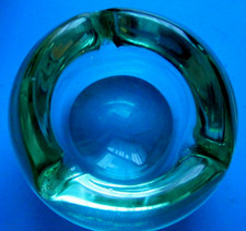 Cendrier en cristal soufflé