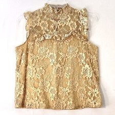 BLEUH CIEL Lace Top Womens S